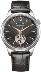 Citizen Automatic Classic Open Heart horloge NH9131-14E | Zwart