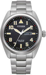 Citizen BM8560-88EE Eco-Drive Super Titanium horloge | Zwart