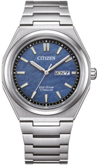 Citizen Eco-Drive Super Titanium horloge AW0130-85LE | Blauw