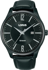 Lorus RH921RX9 herenhorloge 100M WR | Zwart