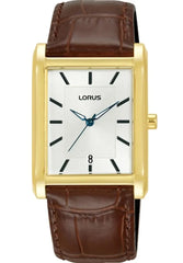 Lorus RH940RX9 herenhorloge rechthoekig | Goudkleurig