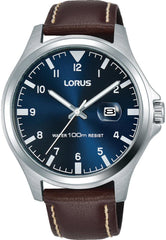 Lorus RH963KX8 herenhorloge Datum | Blauw