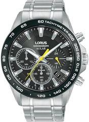 Lorus RZ507AX9 Solar horloge 100M Chrono | Zwart