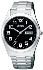 Lorus RXN13CX9 herenhorloge Datum | Zwart