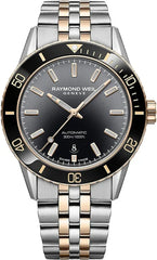 Raymond Weil Freelancer automaat duikhorloge zwart 2775-S51-20051 galerij