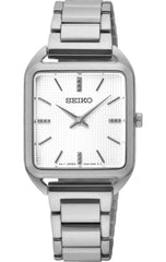 SWR073P1 | Seiko dameshorloge | Rechthoekig | Zilver