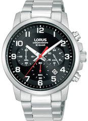 Lorus RT327KX9 herenhorloge Chronograaf | Zwart